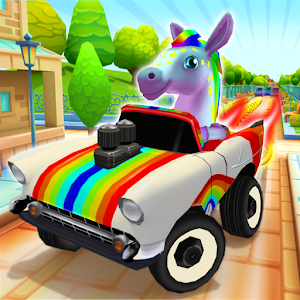 Descargar app Pony Craft Unicorn Car Racing - Pony Care Girls