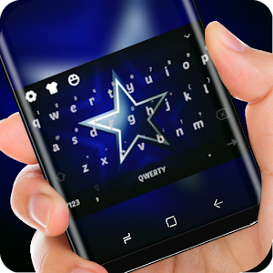 Descargar app Cowboys Wallpaper Blue Silver Star Keyboard Theme disponible para descarga