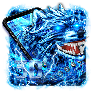 Descargar app Tema 3d Ice Wolf disponible para descarga