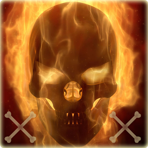Descargar app Cráneo Flame Tema Fuego Skull disponible para descarga