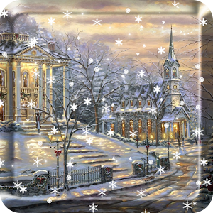 Descargar app Hand Painted Christmas Snow Live Wallpaper