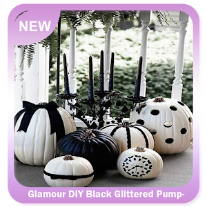Descargar app Glamour Diy Black Glittered Pumpkin