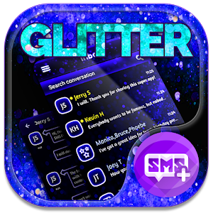 Descargar app Blue Neon Stained Glitter Sms disponible para descarga