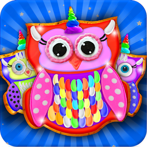 Descargar app Rainbow Owl Cookies Maker! Juego De Cocina Diy