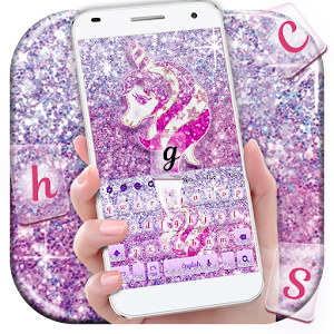 Descargar app Unicorn Glitter Keyboard Theme