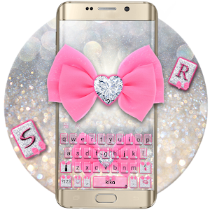 Descargar app Tema De Teclado Pink Luxury Bow disponible para descarga