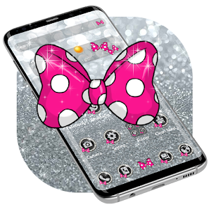 Descargar app Tema Gratis Silver Pink Bowtie disponible para descarga