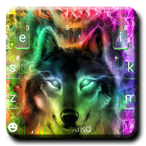 Descargar app Tema De Teclado Colorful Wolf disponible para descarga