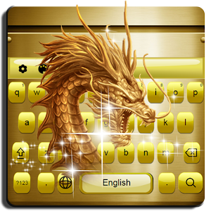 Descargar app Dragón De Oro Keyboard Theme disponible para descarga
