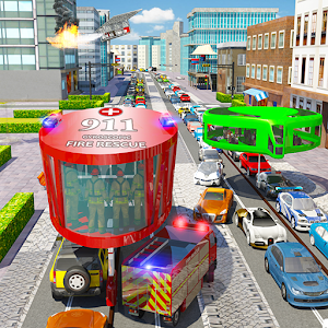 Descargar app Fuego Rescate Giroscópico Bus: Ciudad Ambulancia disponible para descarga