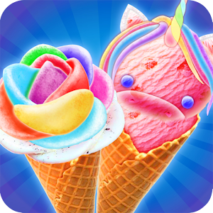 Descargar app ¡unicornio Brillante Y Helado De Rainbow Rose! Che disponible para descarga