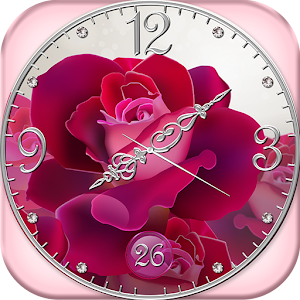 Descargar app Reloj Rosa Analogico En Vivo
