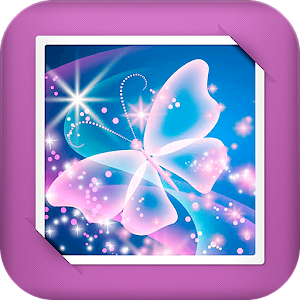Descargar app Mariposa Púrpura Gif Fondo Animado. disponible para descarga