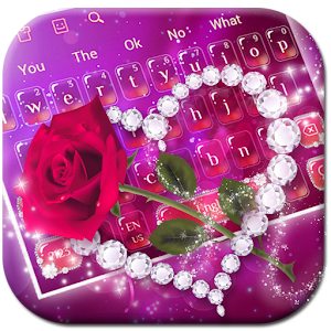 Descargar app Shine Red Heart Rose Keyboard