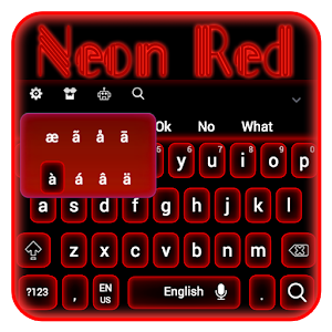 Descargar app Teclado Rojo Neón disponible para descarga