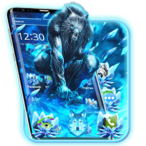Descargar app Tema Azul Del Lobo De Hielo disponible para descarga