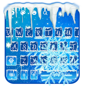 Descargar app Blue Ice Snowflake Keyboard Theme disponible para descarga