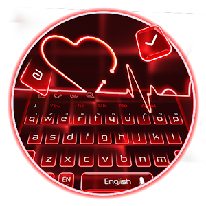 Descargar app Neon Heart Keyboard Theme