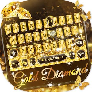 Descargar app Nuevo Tema De Teclado Gold Diamond disponible para descarga