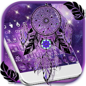 Descargar app Purple Galaxy Dream Catcher Keyboard disponible para descarga